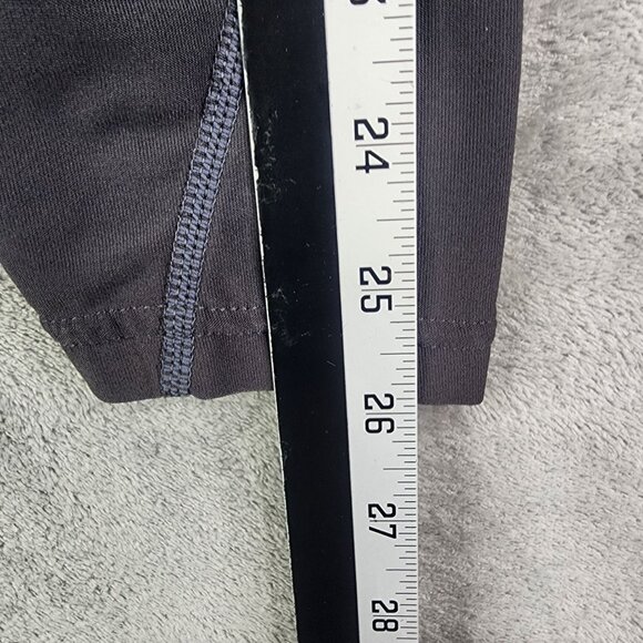 Women's Nike Fit Dry Grey Athletic Capris Leggings Breathable Mesh Size M (8-10) - Picture 9 of 10